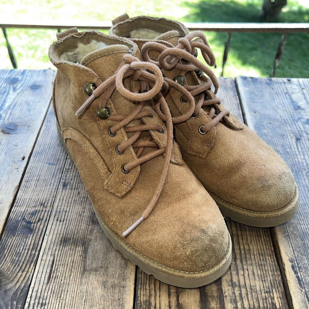 UGG Bethany Shearling Boot Tan 1012532 Womens Sz 6